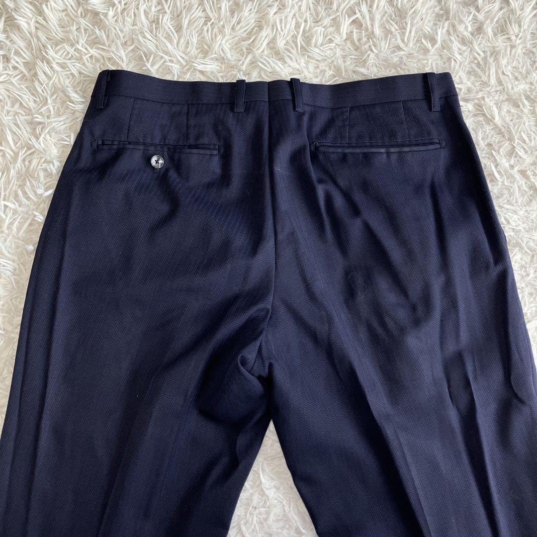 ◎美品 PSFA プレミアムライン A6 ネイビー スリーピース 高見えスーツ1