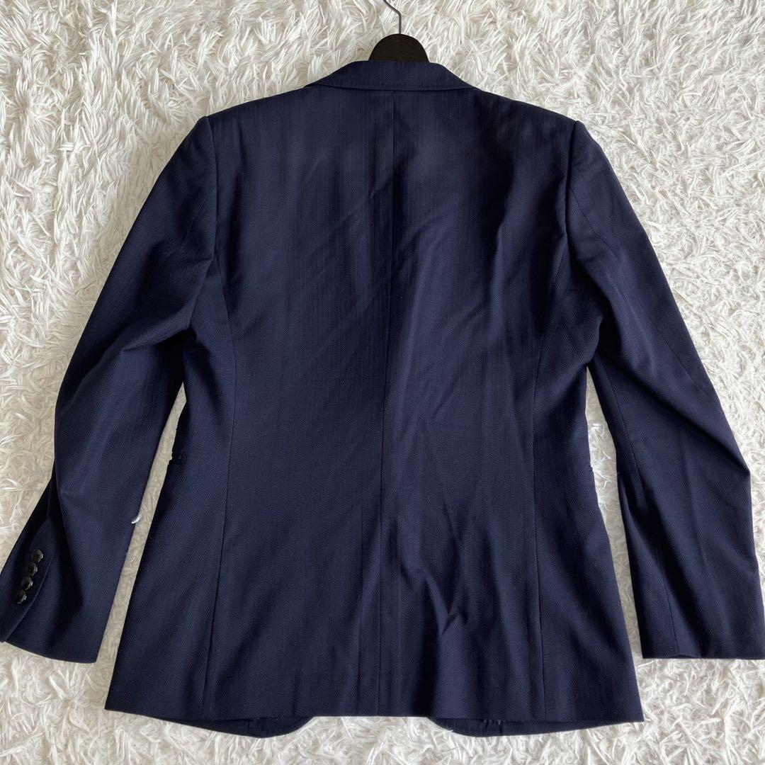 ◎美品 PSFA プレミアムライン A6 ネイビー スリーピース 高見えスーツ1