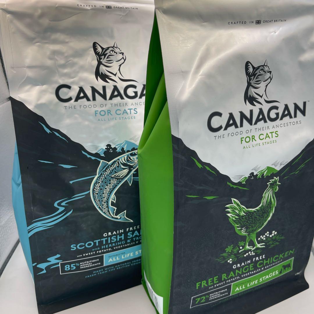 カナガン＊キャットフード2袋(チキン＆サーモン)