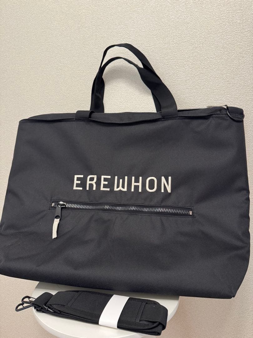 【新品未使用】EREWHON ブラック エコバッグ　クーラーバッグ　保冷バッグ