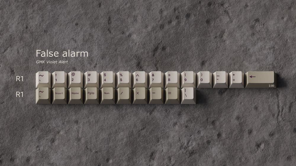 キーボード GMK Violet Alert base+non alert