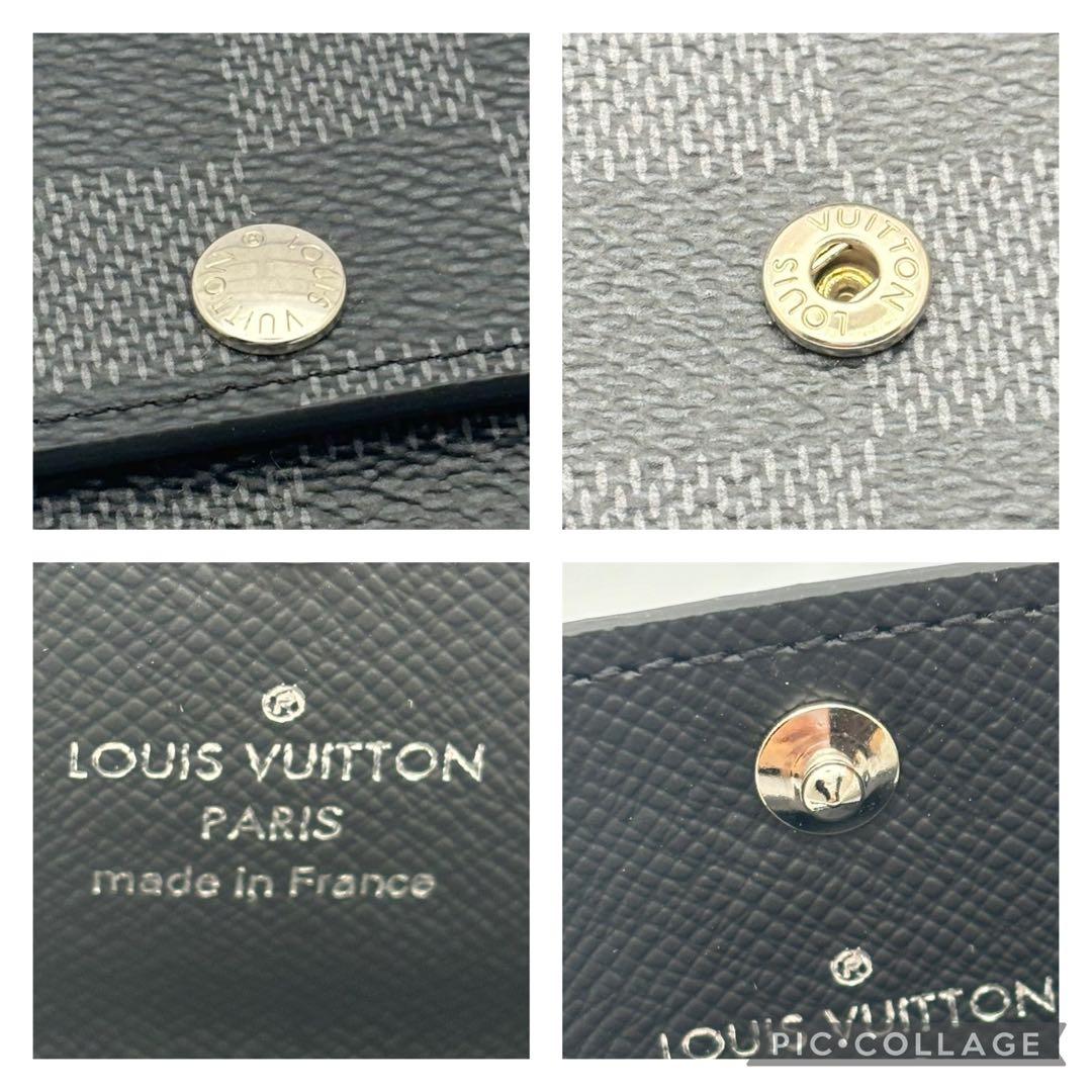 ルイヴィトン ミュルティクレ6 ダミエ グラフィット ICチップ