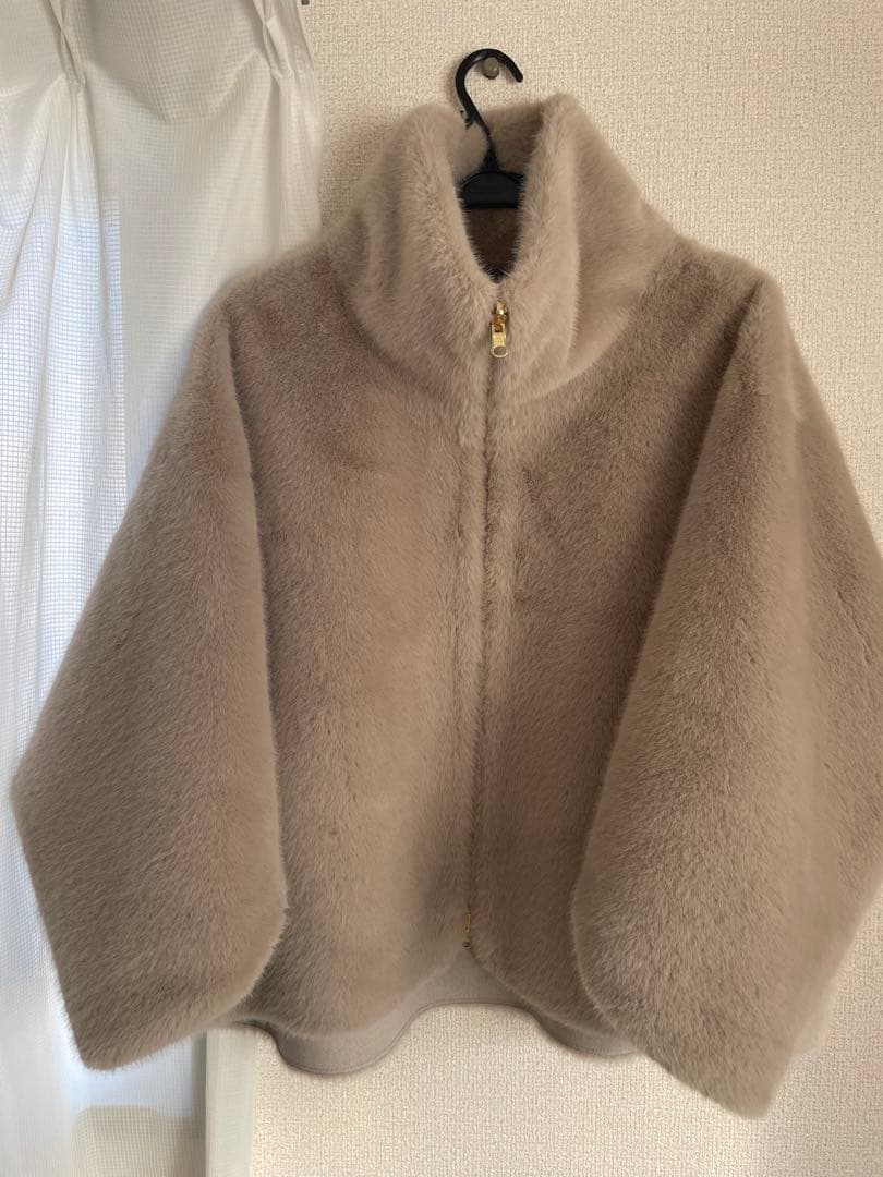 フェイクファーリバーシブルコートDOUDOUドゥドゥ今季今期