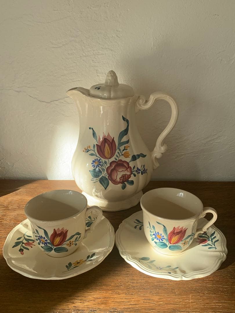 サルグミンヌ　ポット　蚤の市　ブロカント　3点セット