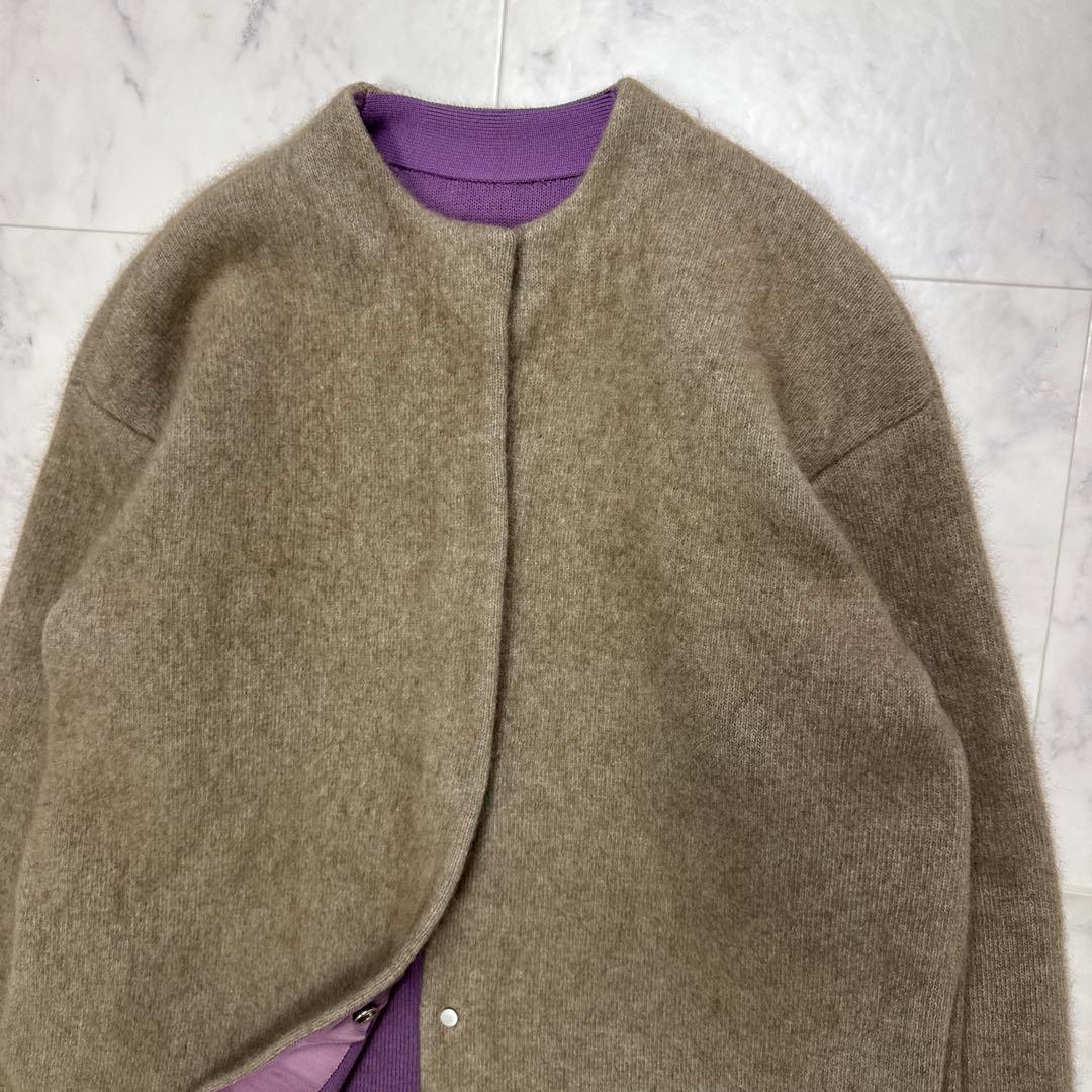 【極美品】 エレンディーク CNラクーンミックス Wカーディガン