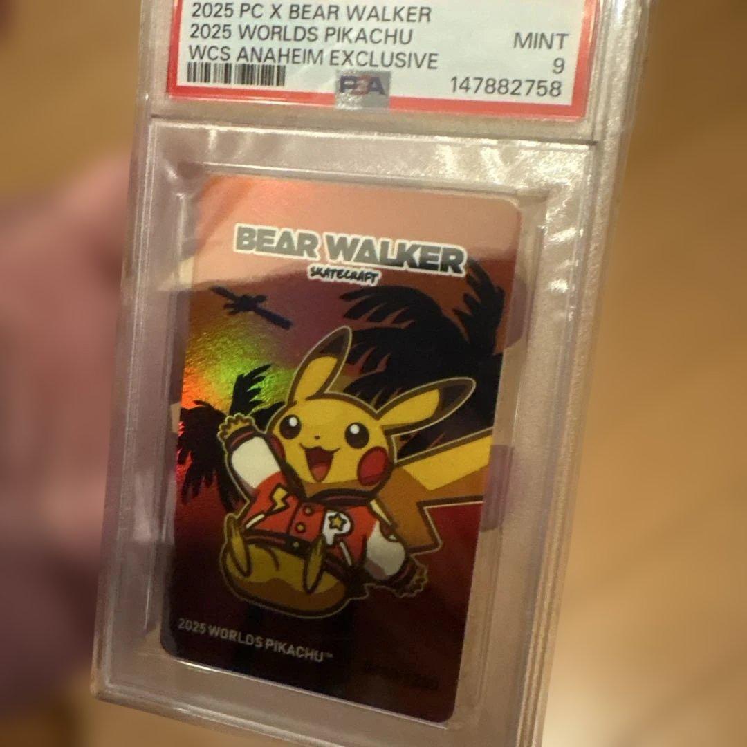 【早い者勝ち】アナハイムピカチュウ 限定シリアル付きギャランティカード　psa