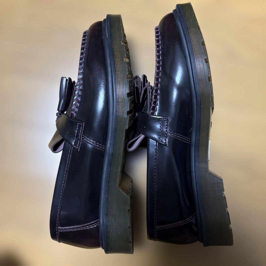 Dr. Martens Adrian チェリーレッド タッセルローファーUK7