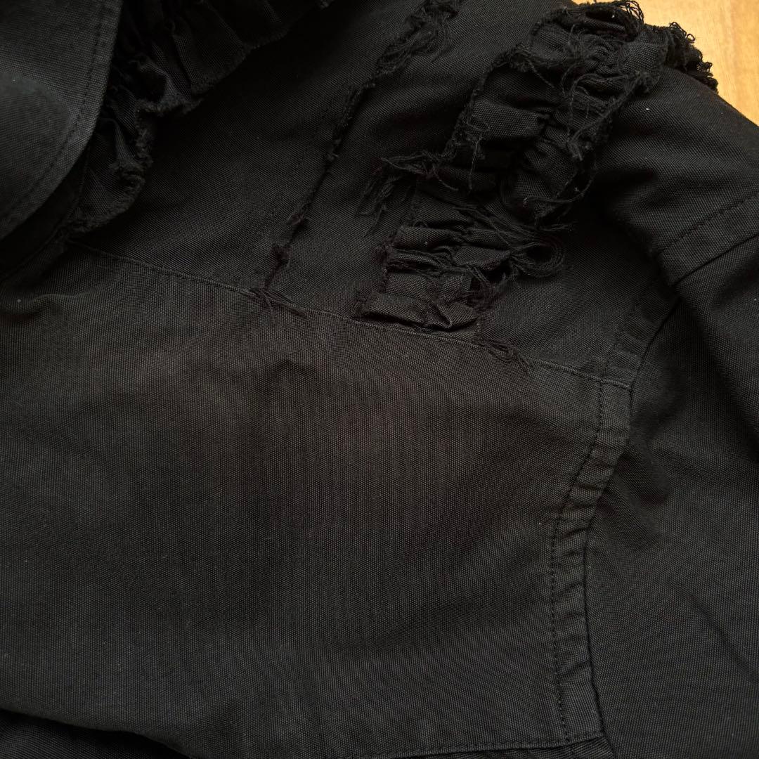 Tricot comme des garcons フリルシャツ　ブラック　M