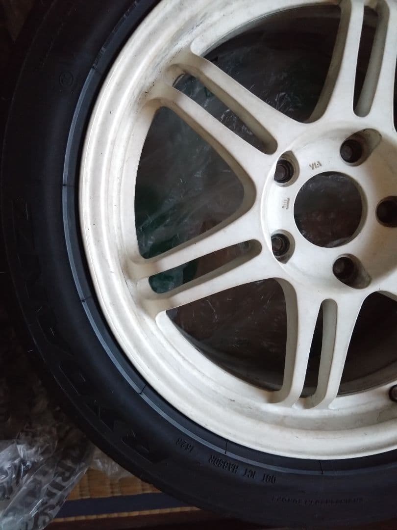 鍛栄舎16インチ ホイールセット シバタイヤ２８０ タイヤ付き