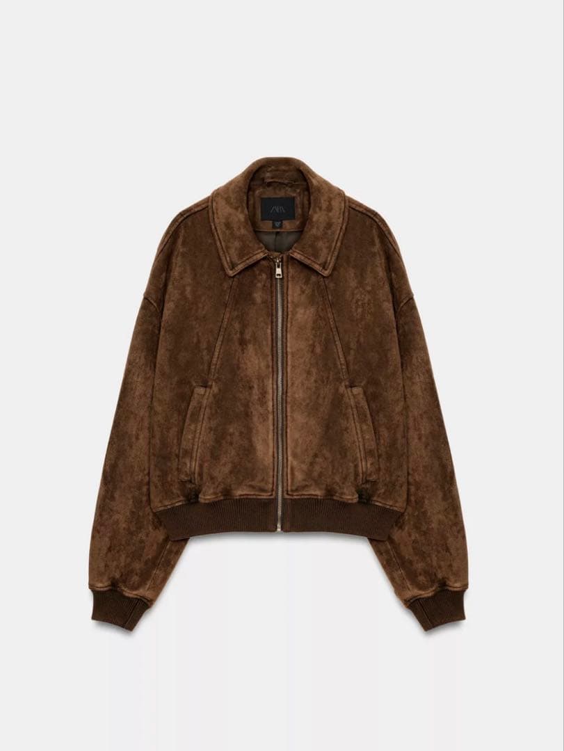 ZARA ザラ　フェイクスエードジャケット　新品、未使用