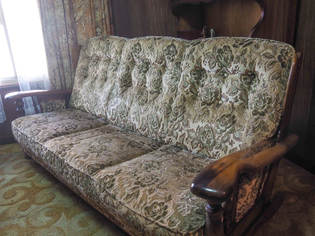 【凹ラッチ】“karimouk”ヴィンテージ3Pクラシカルソファ