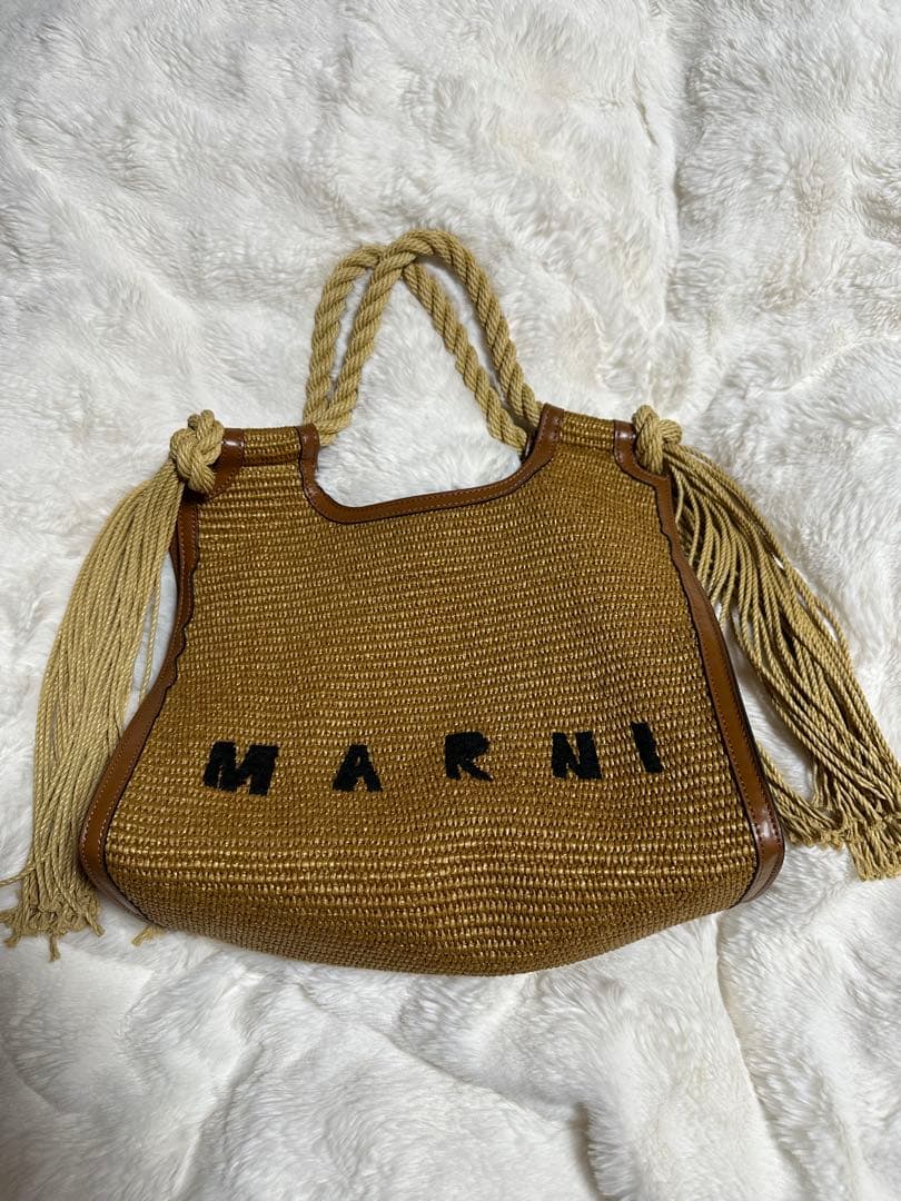 MARNI フリンジ付きトートバッグ