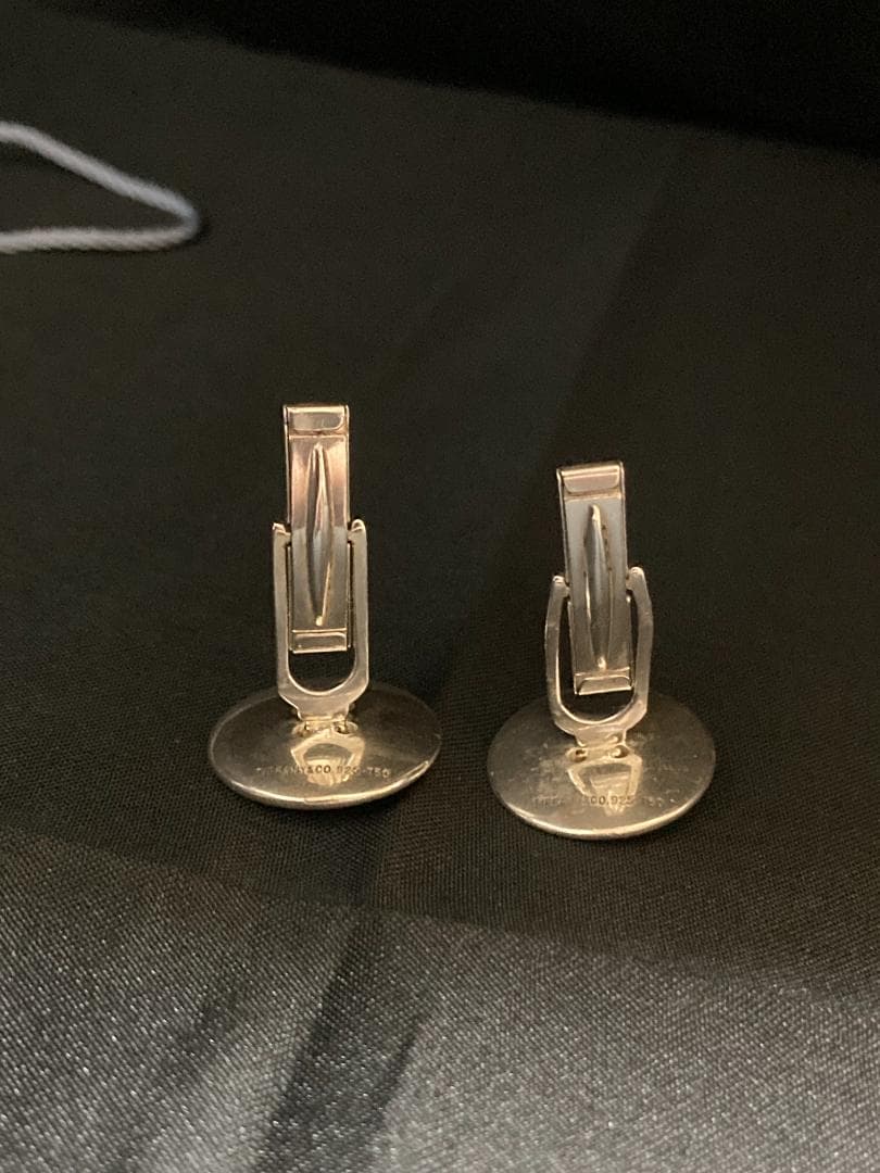 美品 ティファニー カフス ボタン モチーフ コンビ 925 750 18K