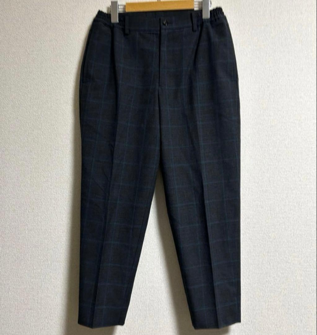 コムデギャルソンオムドゥ　19AW ポリエステルウール　チェックスラックス