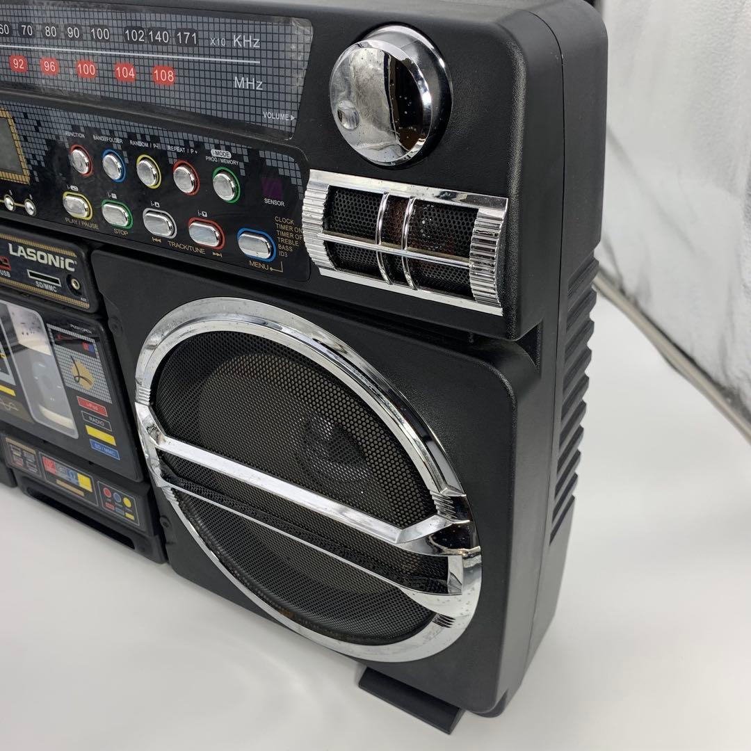 LASONIC i-931 ラジカセ風 特大 ラジオ オールドスクール レトロ
