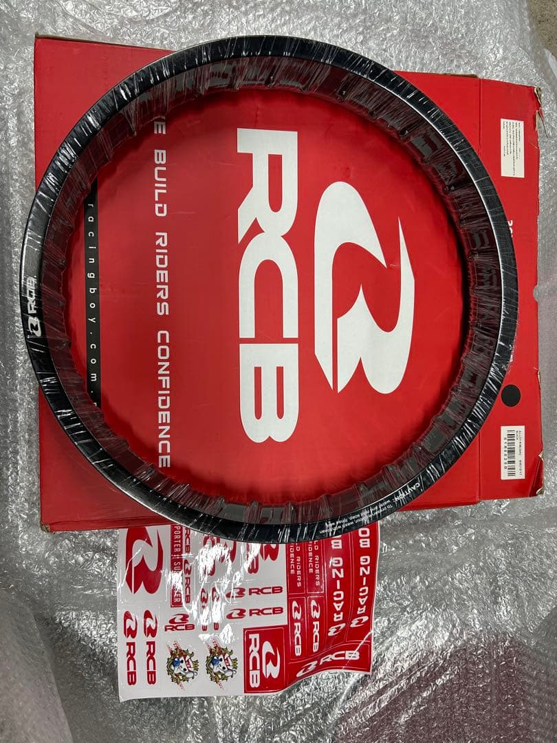 RCB ワイドリム　ブラック　2.15x17 ホイール 36H カブ　太足