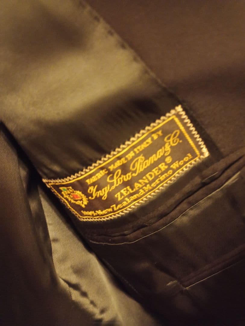 【1/10まで最終値下げ】LARDINI ウールスーツ ブラック 46