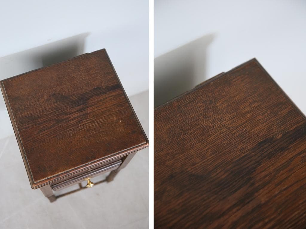 英国アンティーク木製ソーイングテーブル/裁縫箱/机/キャビネット(88-128)