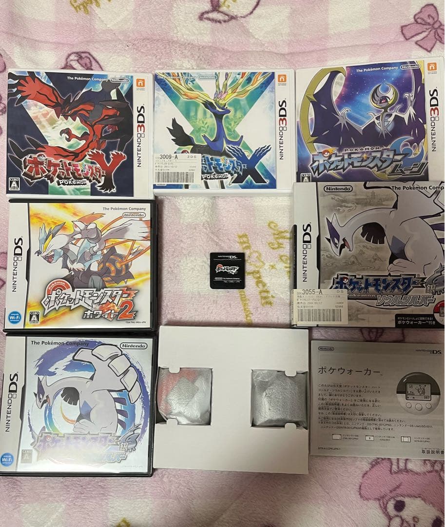 ポケモン各種ソフト6枚　未使用ポケウォーカー　セット