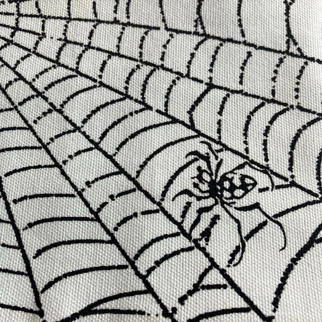 ☆美品☆ 蜘蛛　蜘蛛の巣　半幅帯　カッコイイ帯　ゴシック　半巾帯