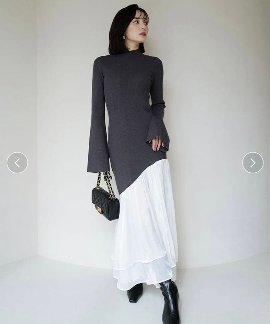 anuans ドッキングニットワンピース⋈﻿