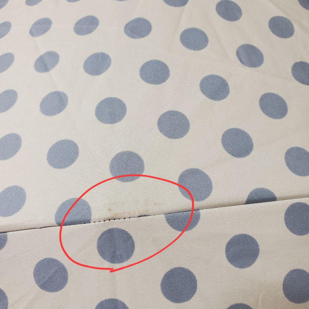 サンバリア100 完全遮光 折りたたみ 日傘二段折り ドット柄 フリル