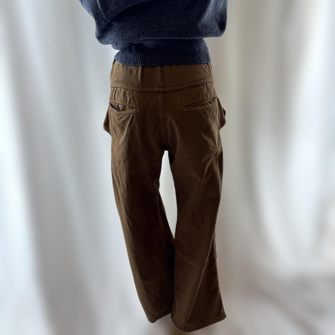 KAPITALヌーベルパンツ ブラウン ワークパンツ ボタン付き　 size０