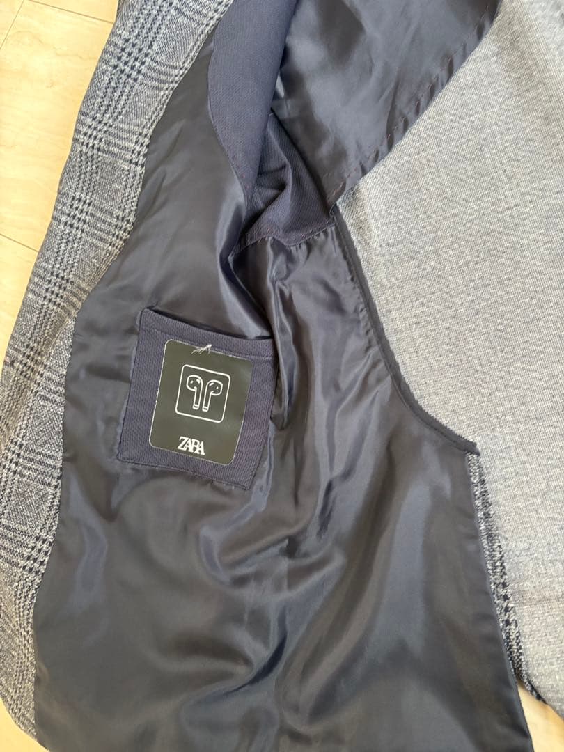 ZARA チェック柄 秋冬　スーツ