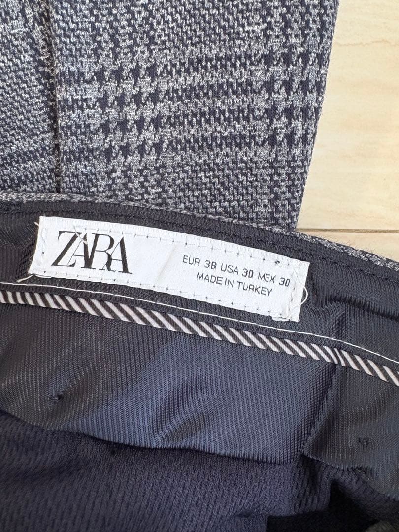 ZARA チェック柄 秋冬　スーツ