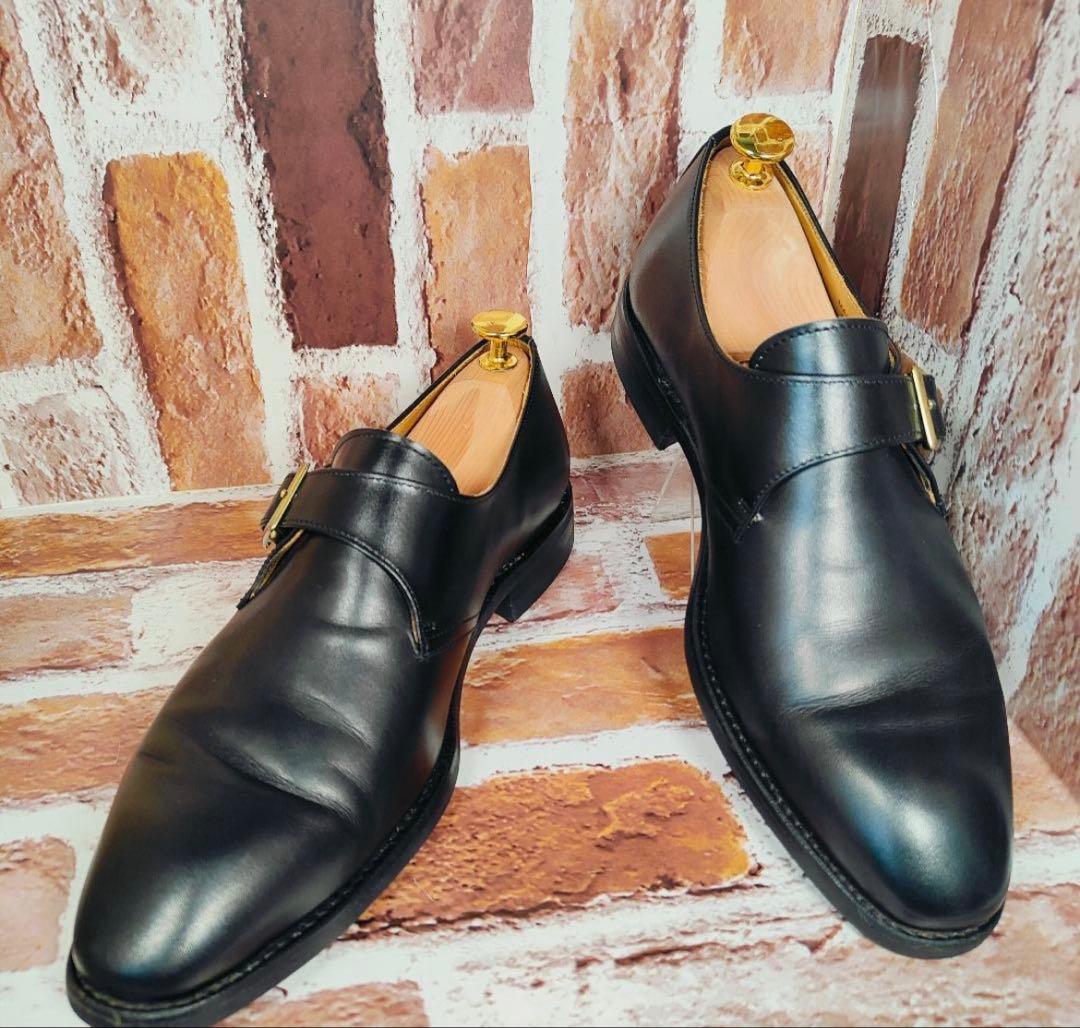 【美品】Berwick 1707 5232 （UK6） シングルモンク　黒