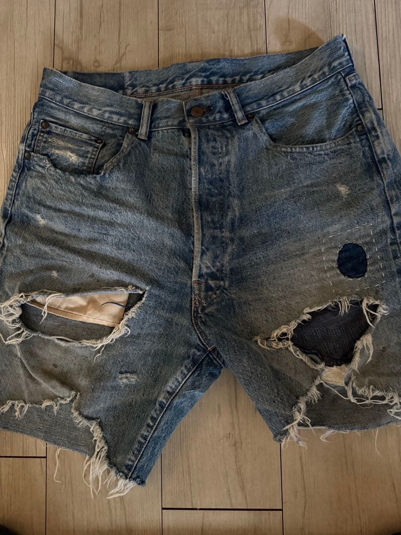 本日価格セントマイケル　デニム　ショーツ　M 美品