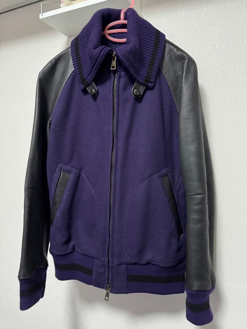 NUMBER（N）INEナンバーナインネペテンス限定コラボレザーウールスタジャン