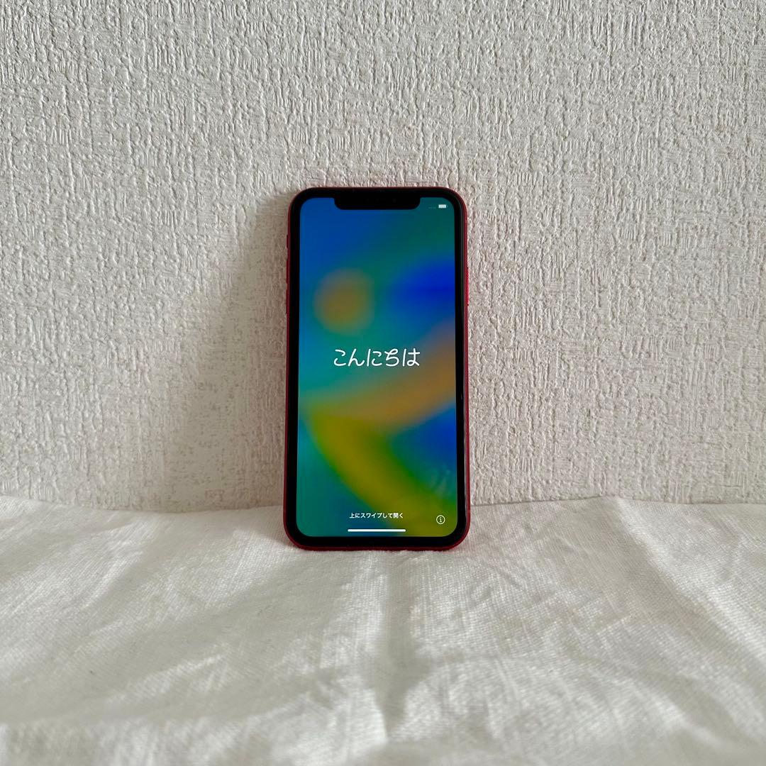 Apple iPhone XR(64GB) レッド ※小傷あり