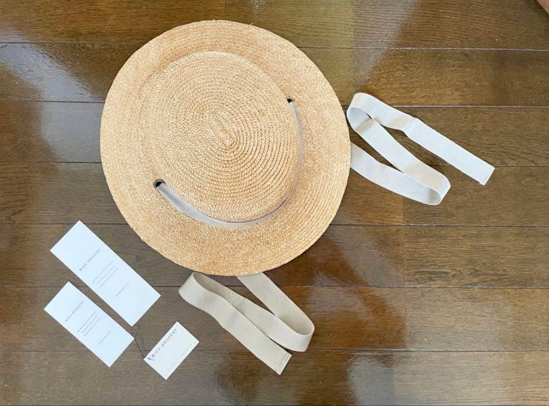 限定カラー wica grocery ウィカグロサリー 麦わら帽子