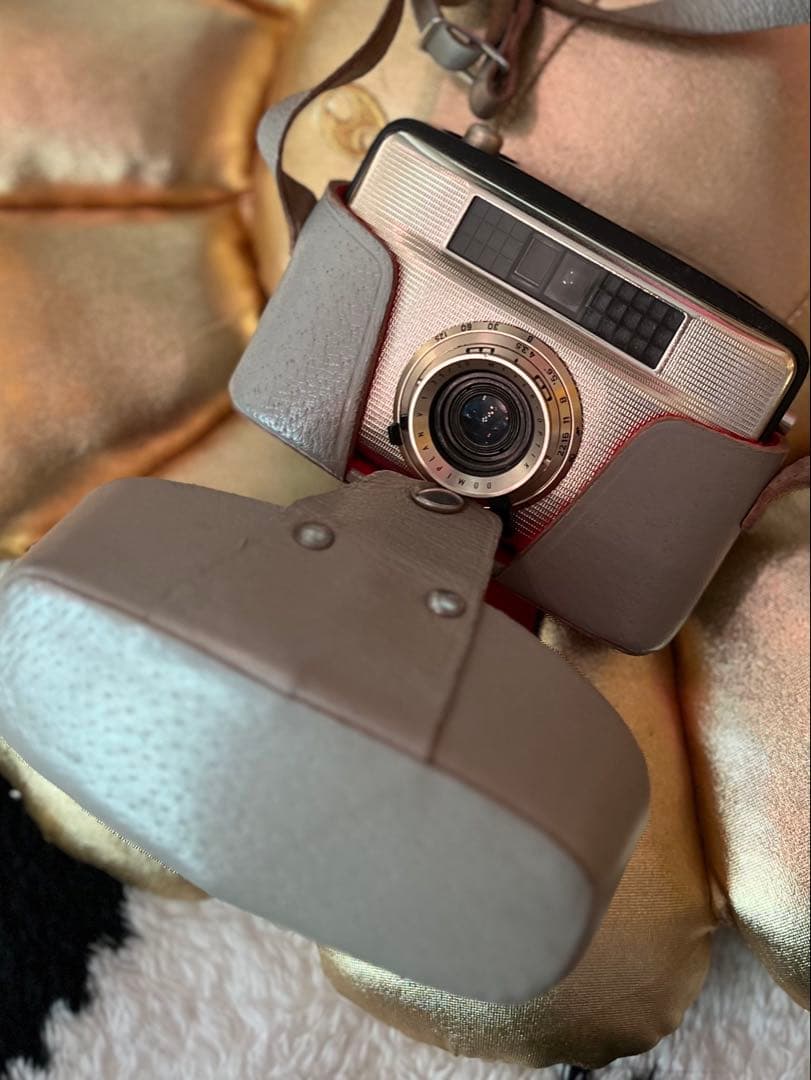 希少 PENTI II ブラック 動作確認済 ハーフカメラ 革ケース付き