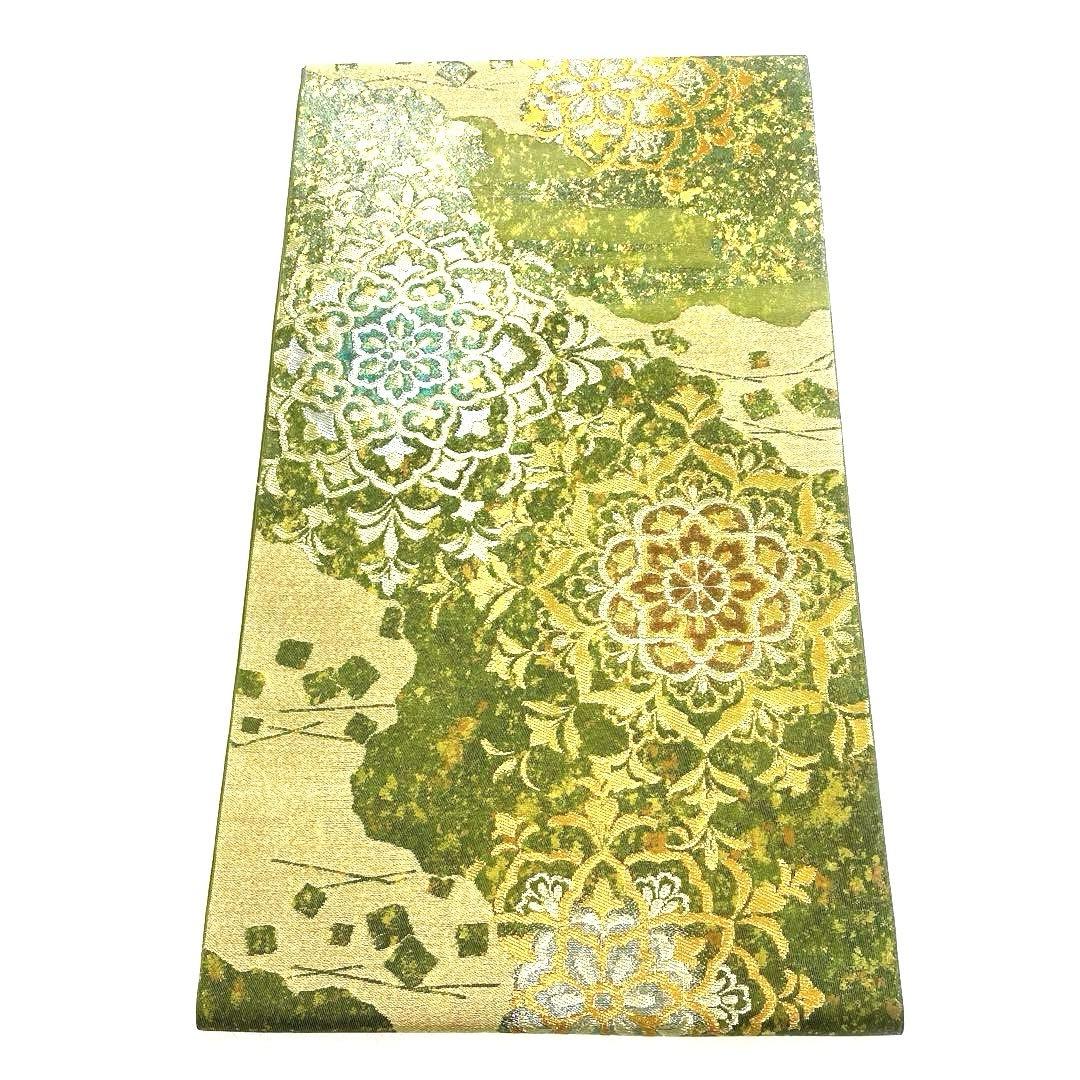 専用帯5103 ●川島織物謹製 高級 正絹 六通 袋帯 花文 華文