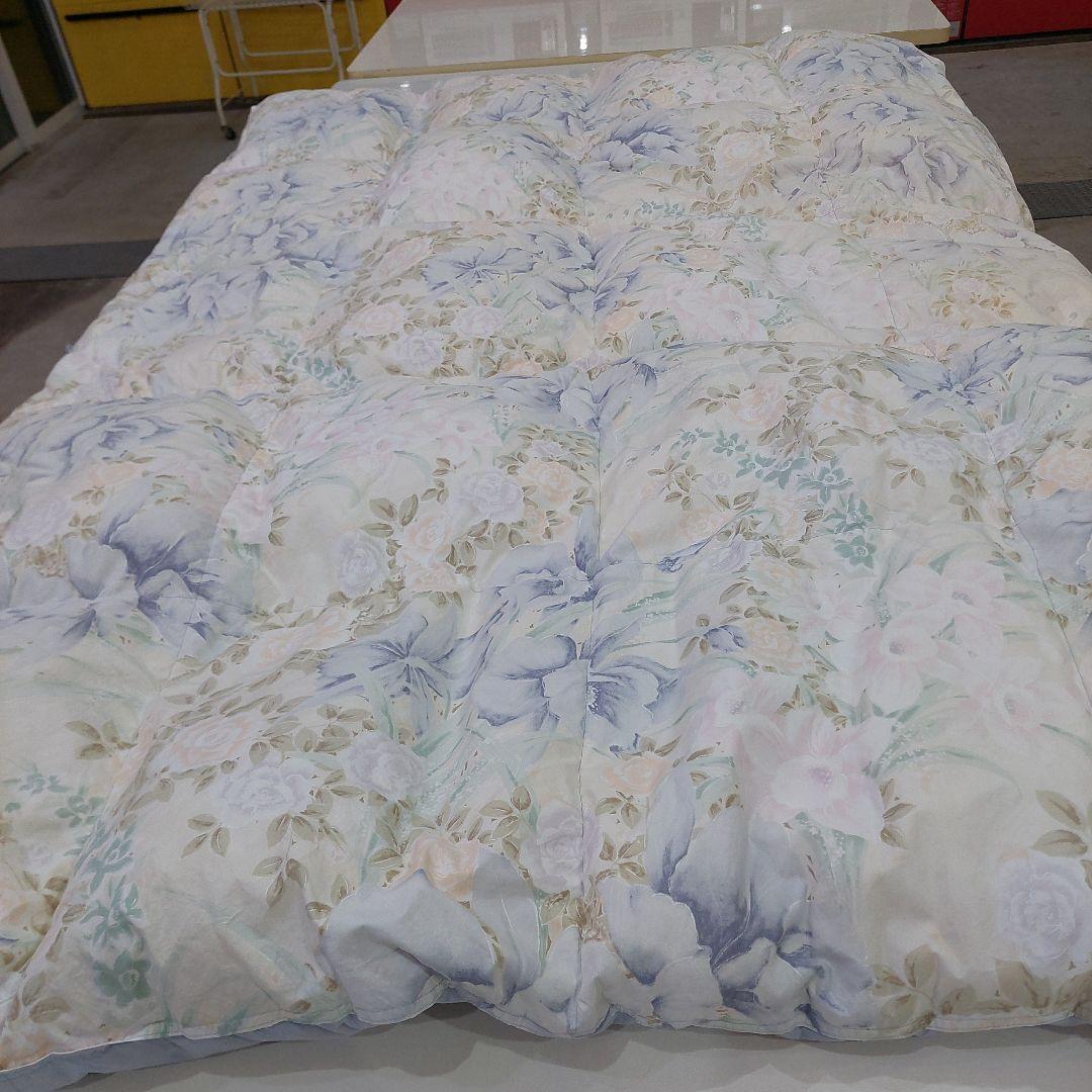 羽毛掛け布団 中古 花柄 150cm x 210cm