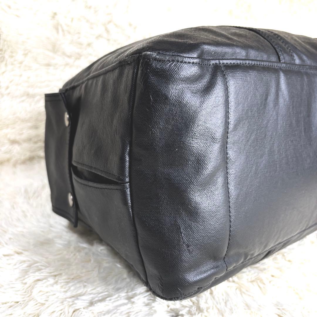 【希少】ポーター　ボストンバッグ トートバッグ 黒　ナイロン　レザー　大容量