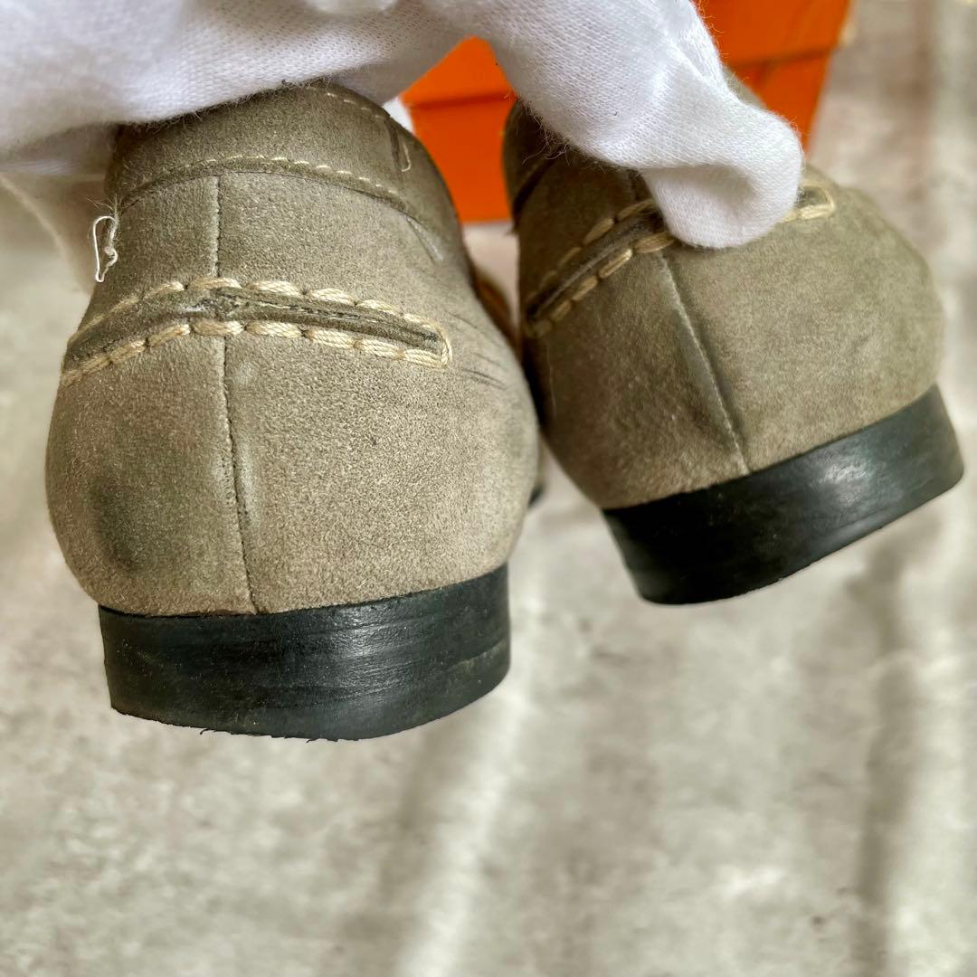 箱あり エルメス ローファー モカシン スエード コンスタンス 40 24.5㎝