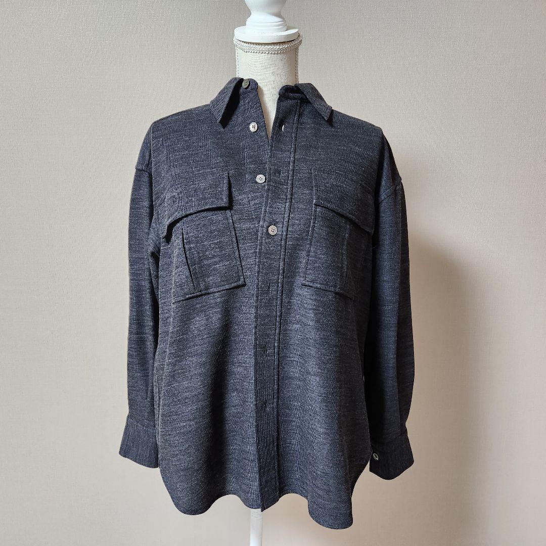 DEPAREILLE デパリエ　ウール混　シャツ　未使用タグつき