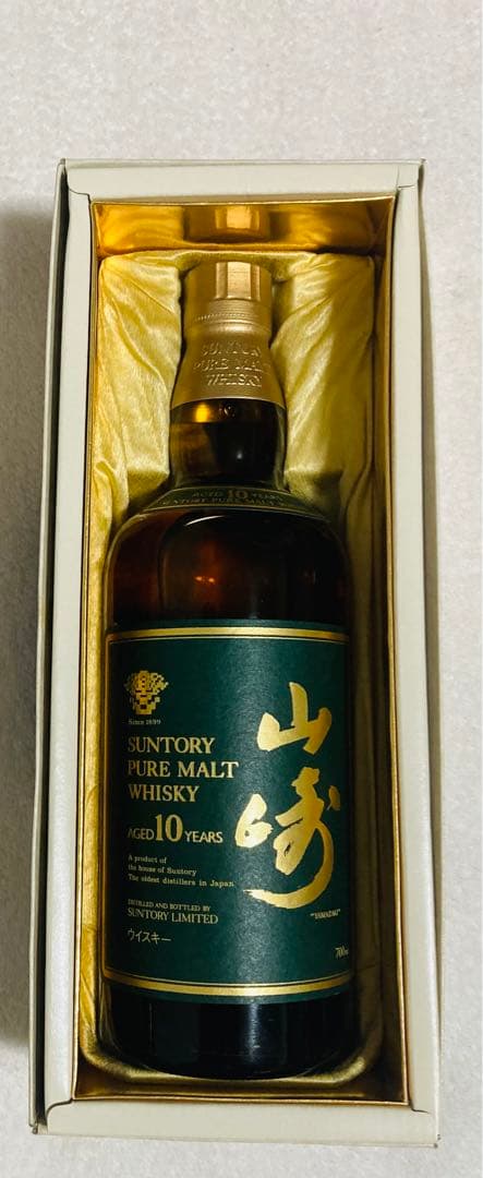 希少品 終売品 サントリー 山崎 ピュアモルトウイスキー700ml 10年　熟成