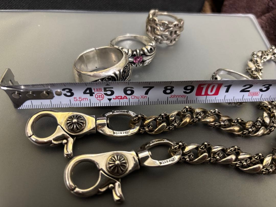 925シルバーショートミニ ウォレットチェーン　全長52cm