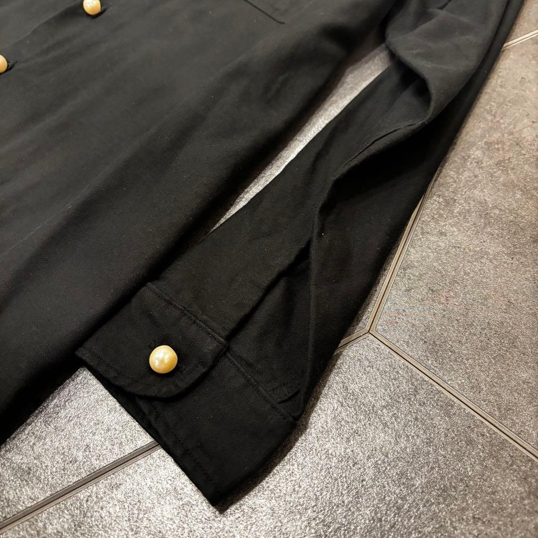 【パールボタン】 マディソンブルー　シャツワンピース　ロングシャツ　コットン