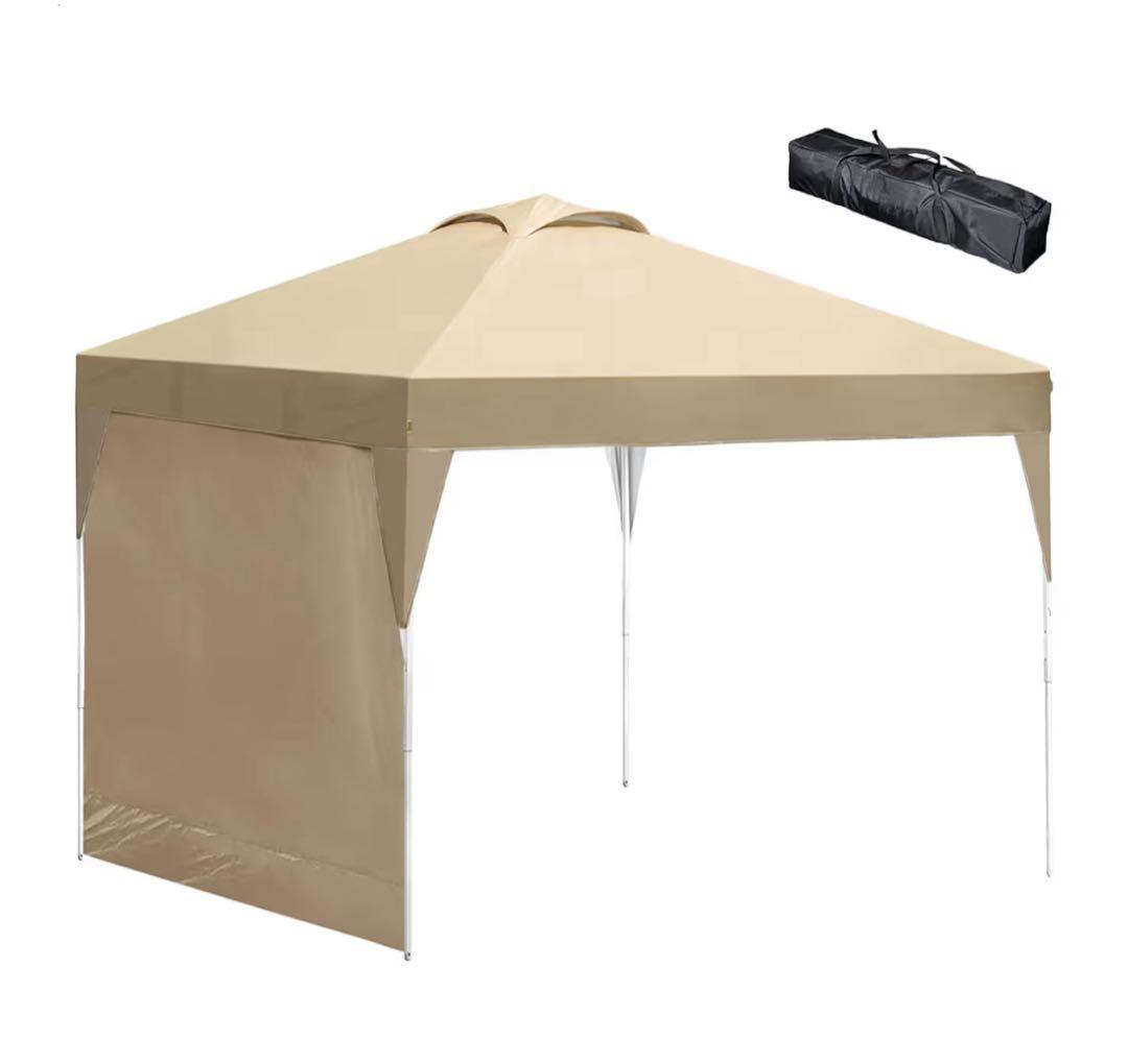ENDLESS BASE テント タープ　3m×3m サイドシート1枚　ベージュ