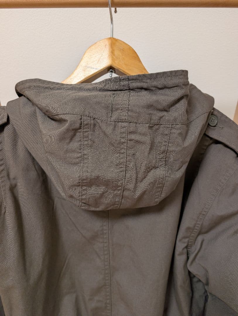 HOUSTON社製米軍オリーブグリーン モッズコート フード付き