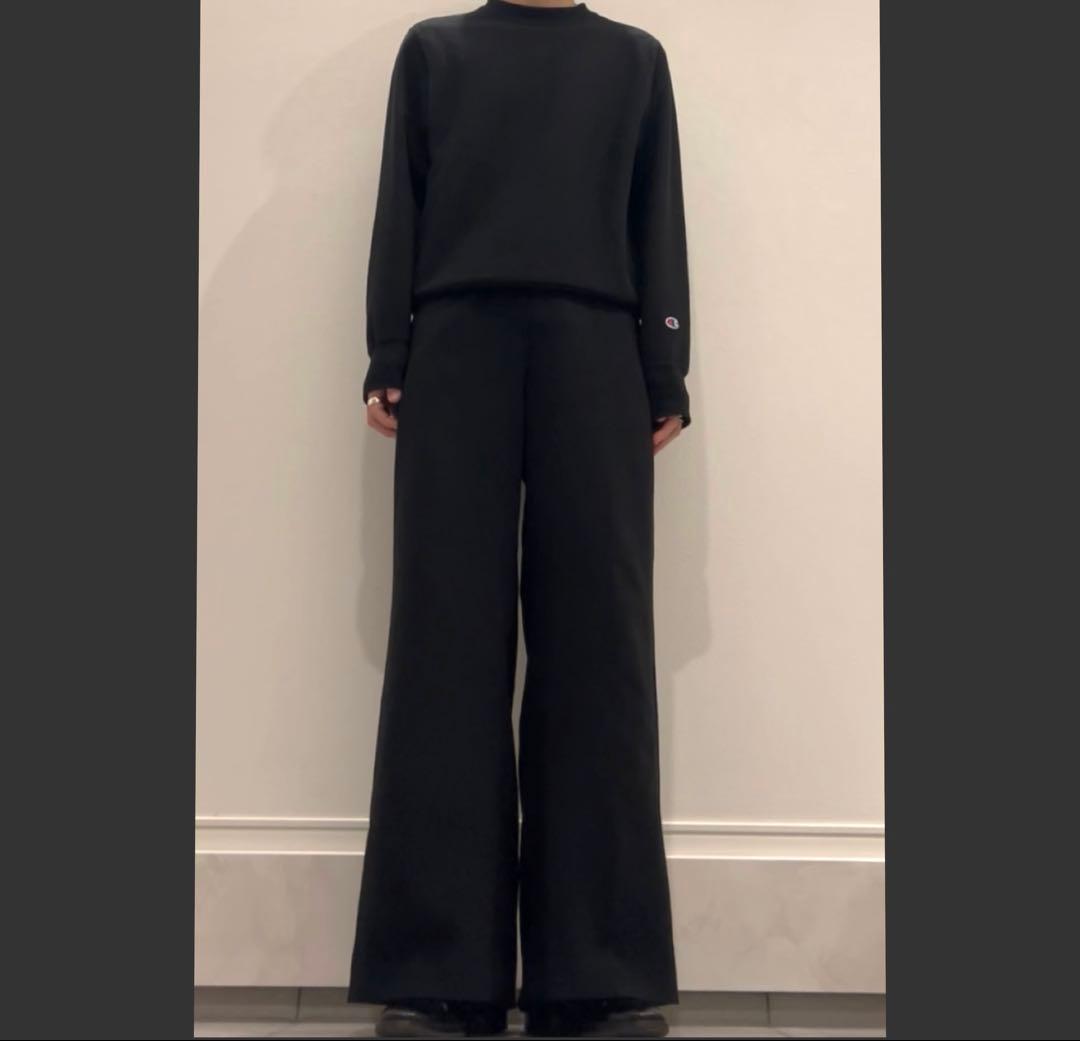 ヴィンテージ リラックス ワイド スラックス ブラック