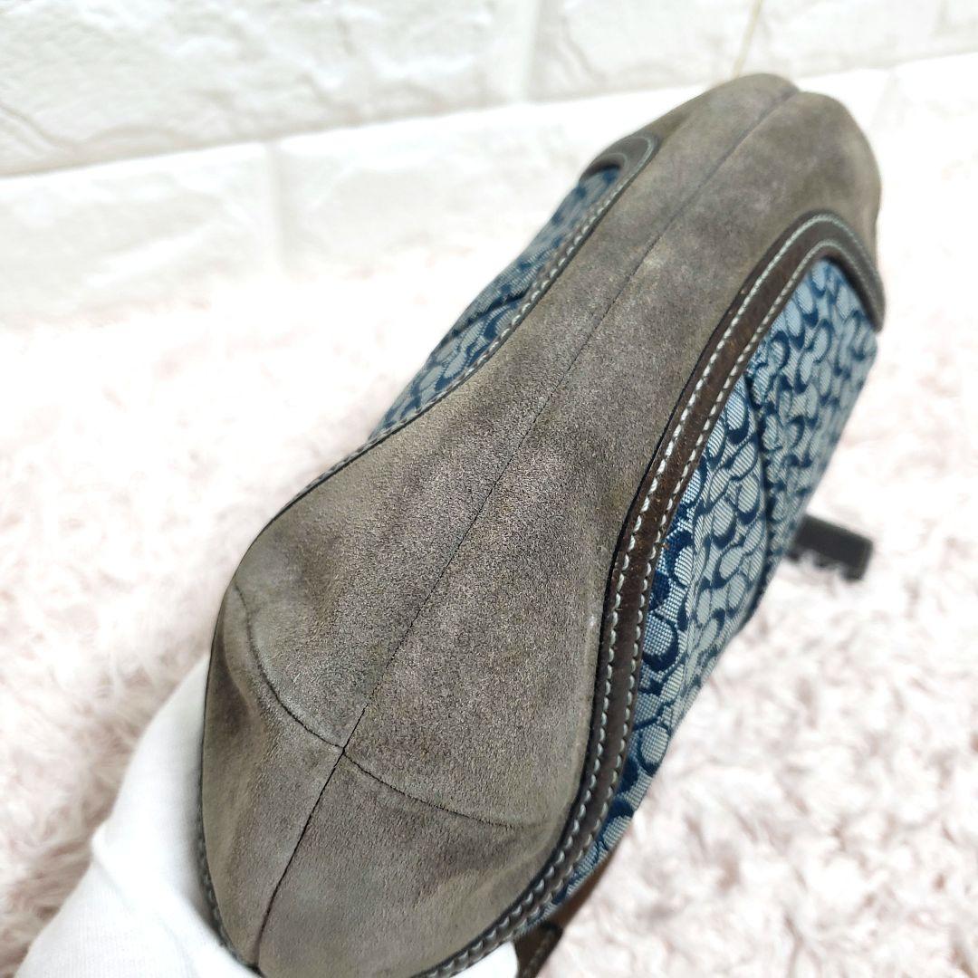 COACH コーチ ソーホー ワンショルダーハンドバッグ ホーボー ブルー