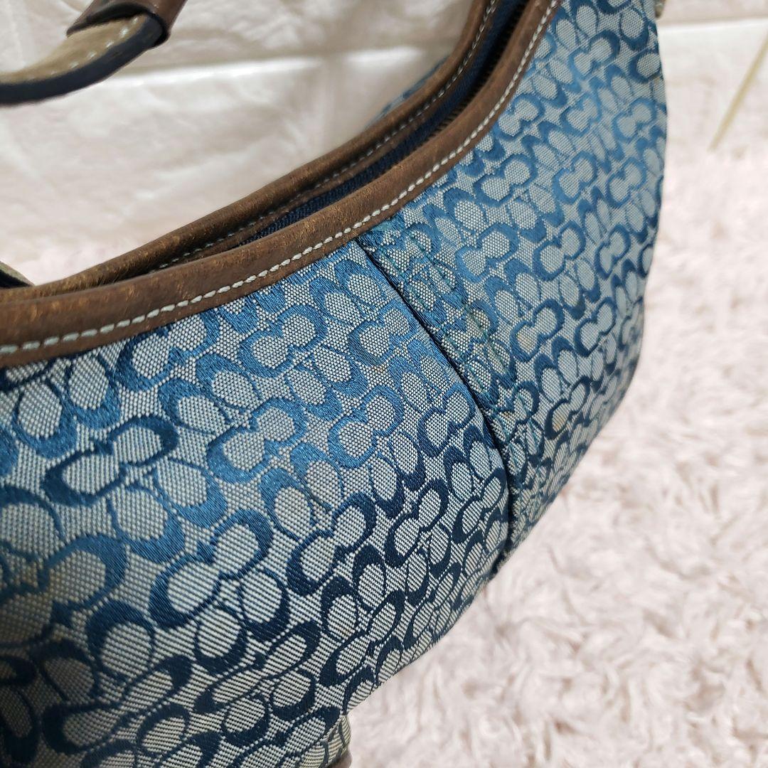 COACH コーチ ソーホー ワンショルダーハンドバッグ ホーボー ブルー
