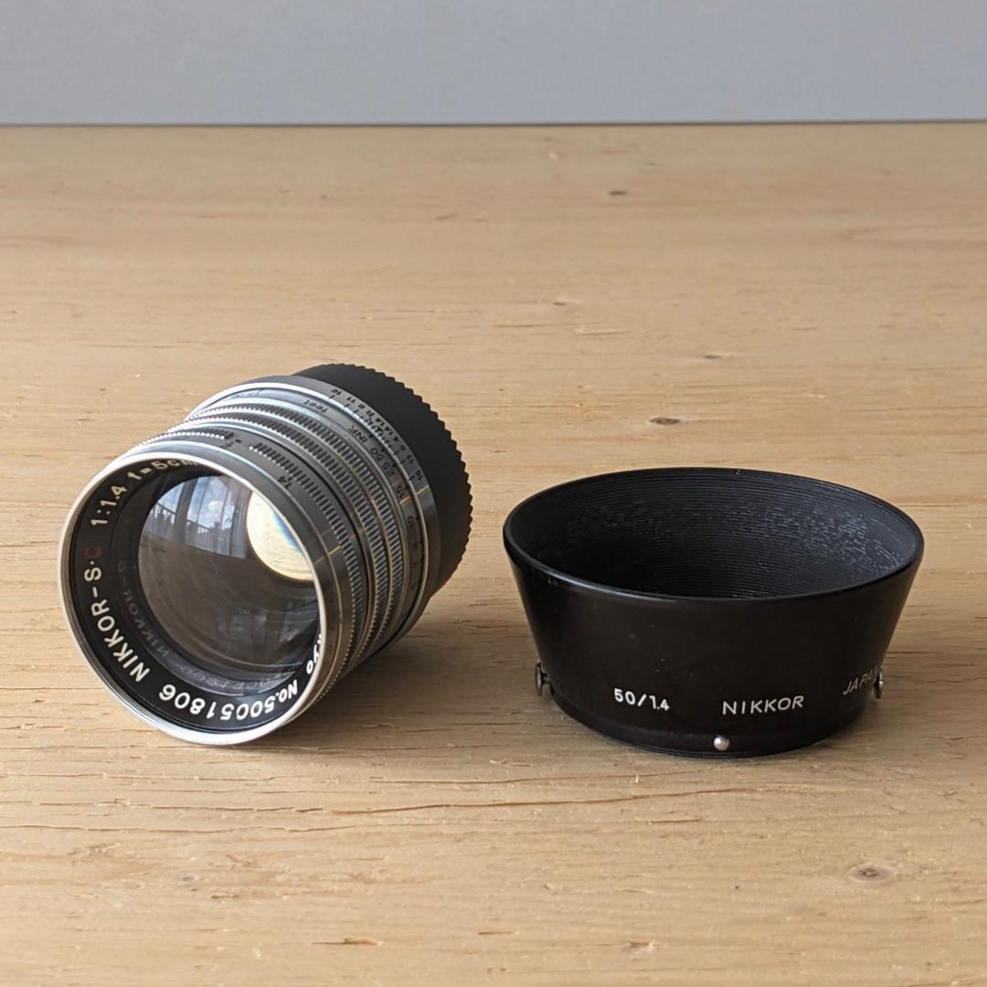 ニコンNikkor-S.C 50mm f1.4ライカL 希少レンズフード付き！