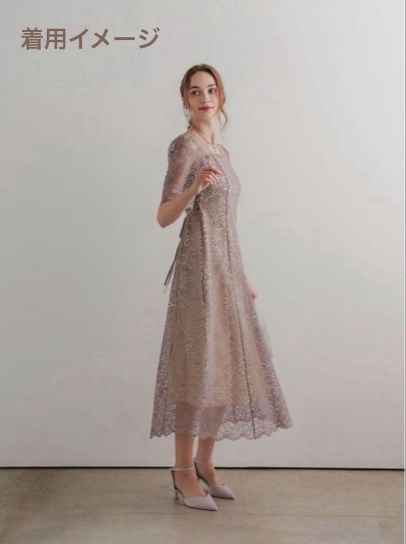 7★新品★ドリードール　スクエアネックレースフレアドレス　サンプル品